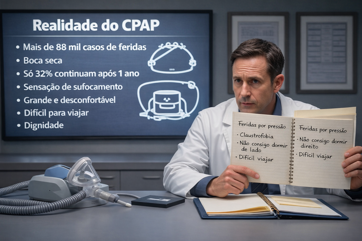 CPAP — problemas e limitações